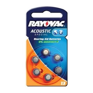 Batteria Zinc Air PR13 265mA per apparecchi acustici Rayovac
